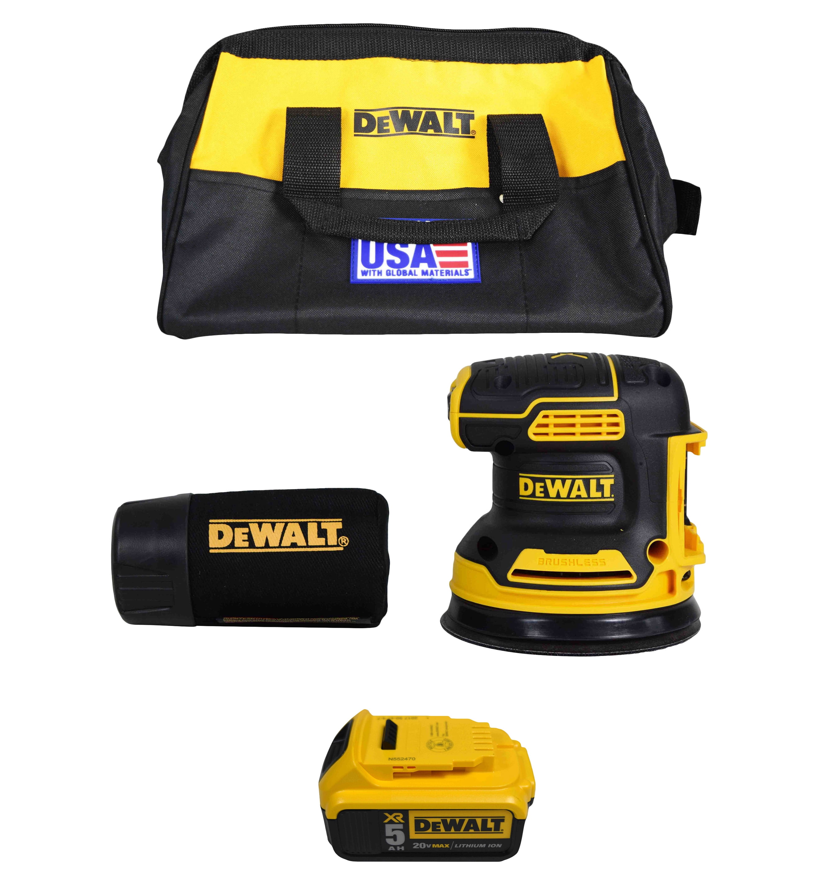 Dewalt DCW210B 20V 5" Random Orbital Sander w/ DCB205 20V 5.0AH Battery