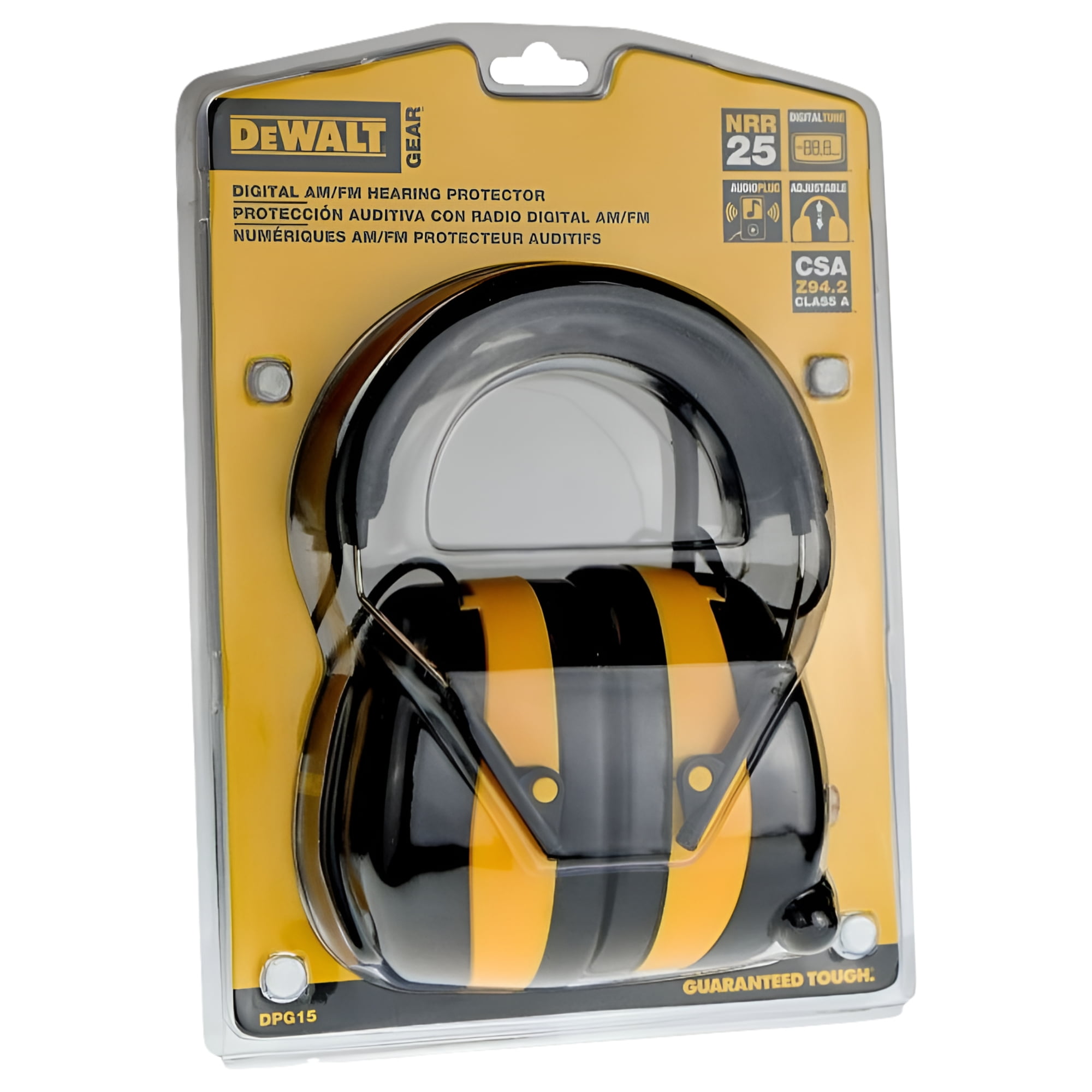 Dewalt DPG15 Earmuff Digital AM FM Hearing Protector 1 Pair