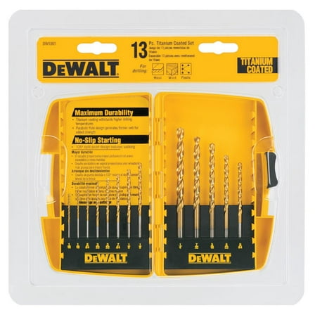 Dewalt DW1363 13 Piece Titanium Drill Bit Set