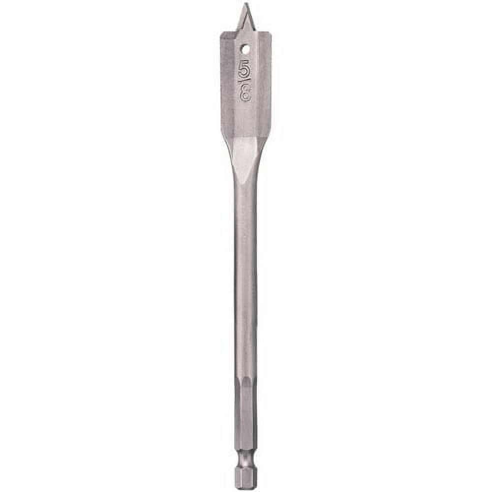 Dewalt DW1572 Heavy Duty Wood Boring Spade Bit, 3/8in Dia x 6in , Carbon Steel, 4-3/4in Flute
