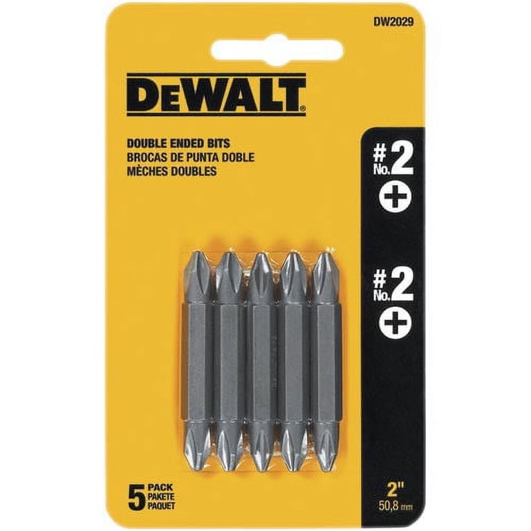 Dewalt DW2029 #2 Phillips Double-Ended Bits (5-Pack) - Walmart.com