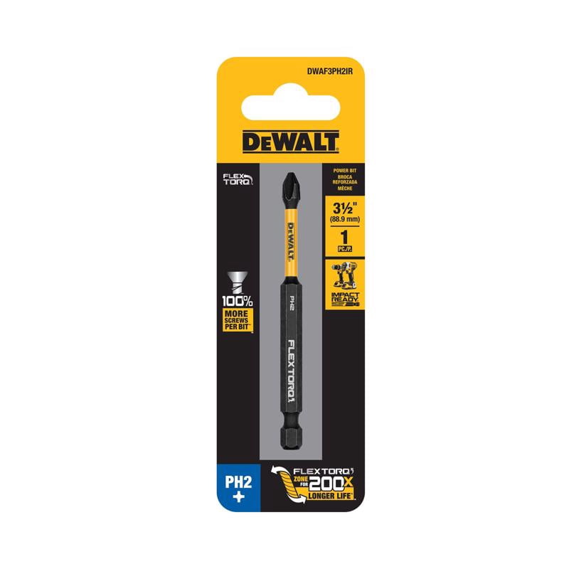 DEWALT ACCESSORIES Schraubendreher-Bits – 5er Pack, Phillips #2, 3.5 Zoll, Schlagfest Für Akkuschrauber