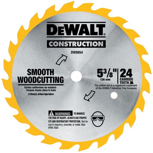 Dewalt DW9054 5-3/8 in. 24 Tooth Circular Saw Blade