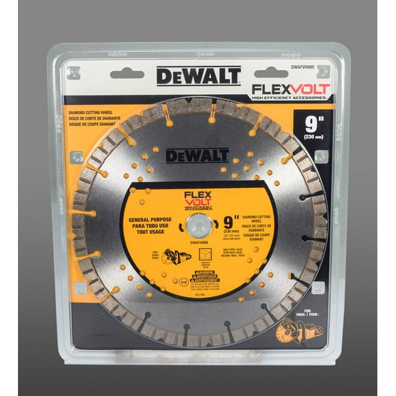 Dewalt DWAFV8900 9" Flexvolt Diamond Cutting Wheel