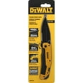 Dewalt DWHT10313 Premium Folding Pocket Knife, Yellow and Black