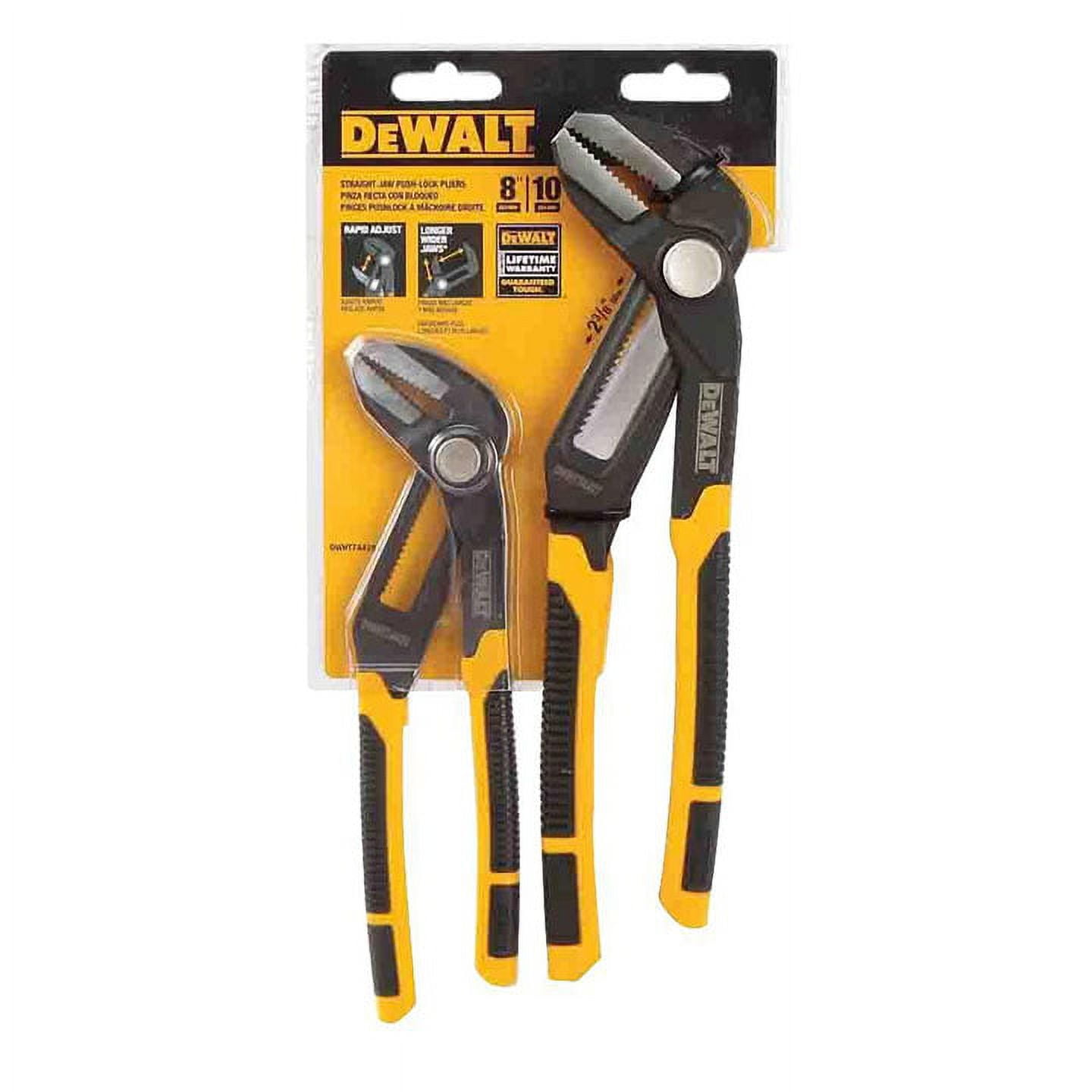 Dewalt DWHT74428 8 in. and 10 in. Pushlock Pliers Set