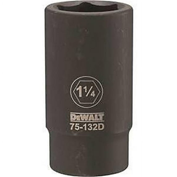 Dewalt-DWMT75132OSP 3/4 Drive X 1-1/4 6PT Deep Impact Socket
