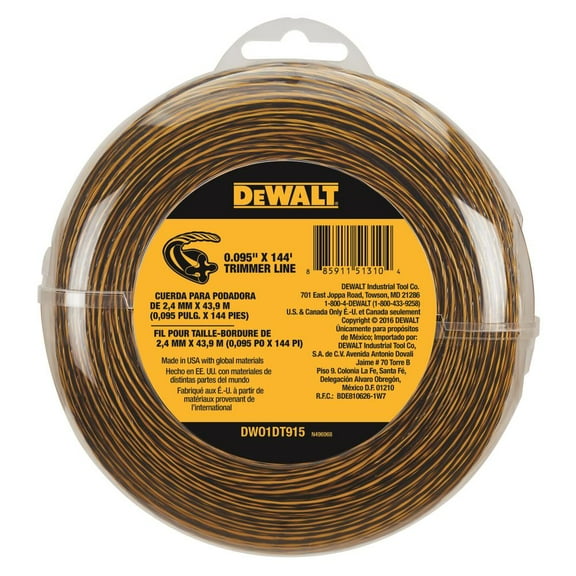 Dewalt-DWO1DT915 144-ft Spool 0.095-in Trimmer Line