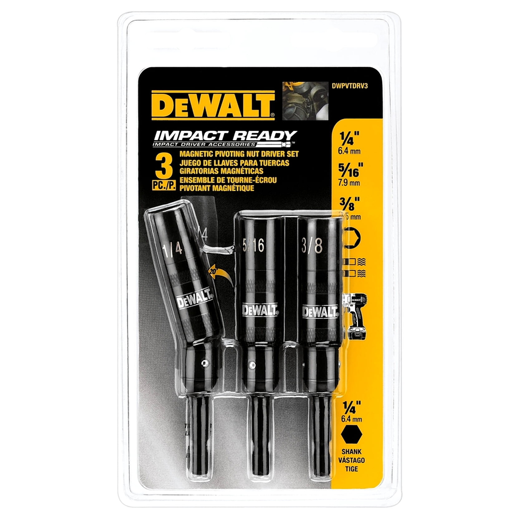 Dewalt-DWPVTDRV3 3.5-in Screwdriver Bit