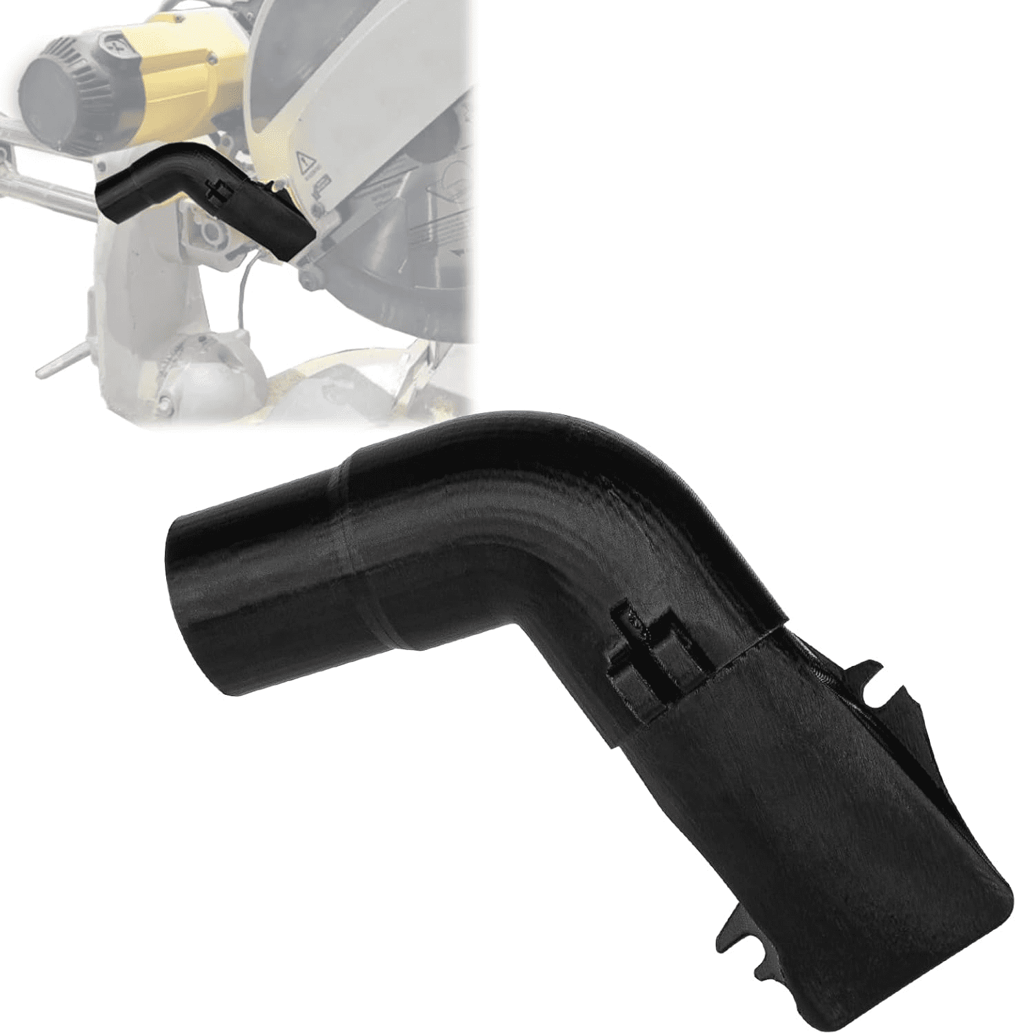 For Dewalt Dust Collector, Miter Saw Dust Collection Fitting For Dewalt DW708, Improves Dust Control with Accurate Fit, Essential Workshop Accessory for Cleaner Work Area
