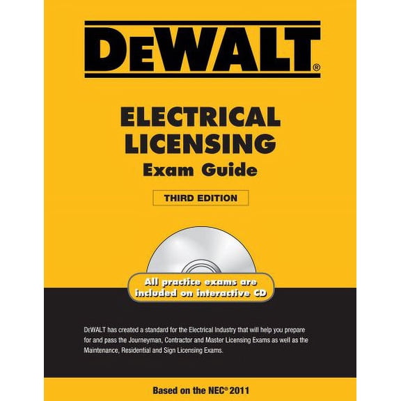 Pre-Owned DEWALT Electrical Licensing Exam Guide, Based on the NEC 2011 (DEWALT Series) (Paperback) 1111545502 9781111545505