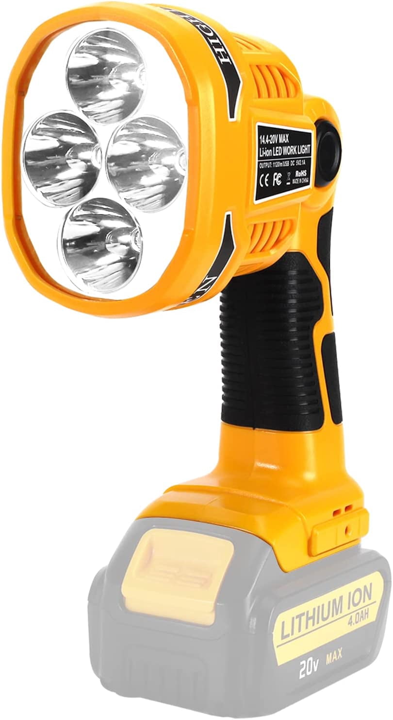 for Dewalt Flashlight 20v, for Dewalt LED Work Light, 12W 1120LM ...