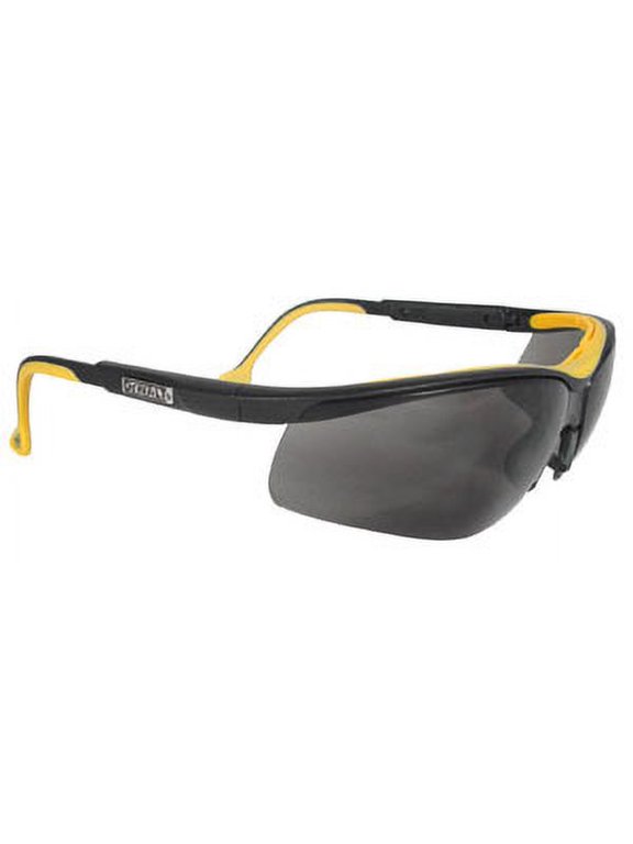 DPG55-2C Dual Comfort Smoke High Performance Protective Safety Glasses with Dual-Injected Rubber Frame and Temples - 12 Pack