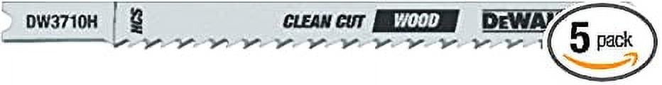 Dewalt Jig Saw Blade For Fine Wood Cutting High Carbon 1/4 " 10 Tpi