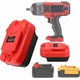 thumbnail image 1 of for Dewalt & for Milwaukee to for Bauer Battery Adapter, Fit for Dewalt 18v-20v & for Milwaukee 18v M18 Lithium Batteries, Work for Bauer Series 20V MAX Cordless Tool, 1 of 10