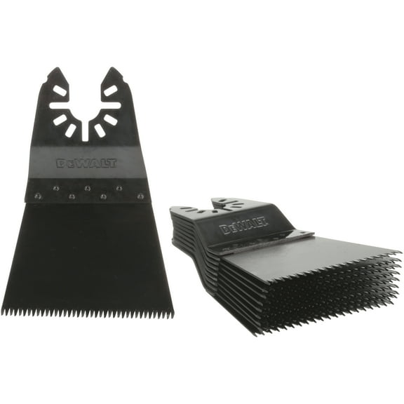 Dewalt Precision Tooth Oscillating Cutting Blade, 2-1/2 in, 10 Piece, High Carbon Steel