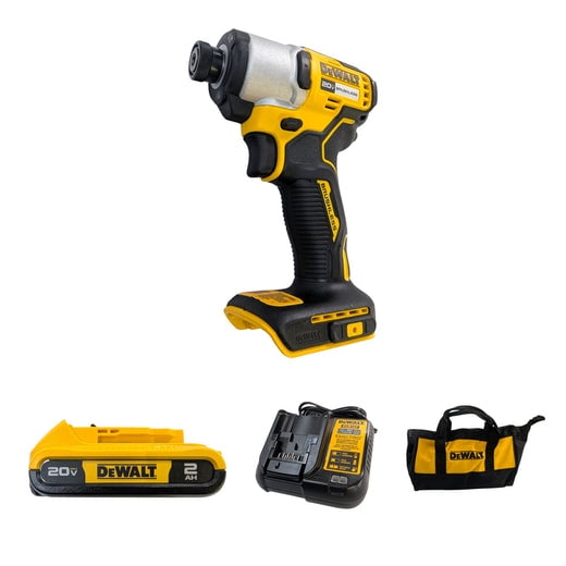 DEWALT 20V MAX Brushless 1/4 in Cordless Impact Driver Kit (DCF840D1)  1,700 in-lbs Torque, 3,200 RPM, 3-LED Work Light