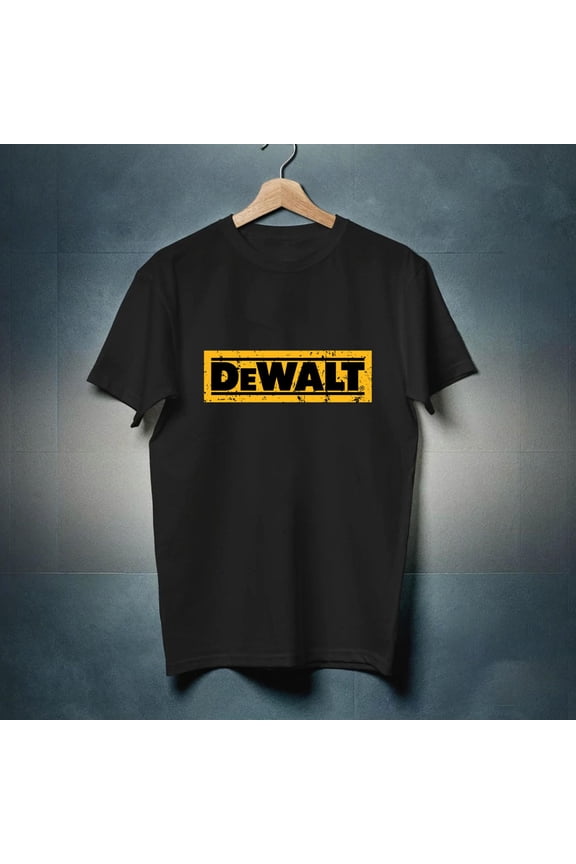 Dewalt Tools Distressed Black Logo shirt 6 Sizes S-5XL! Fast Ship!-TH37529