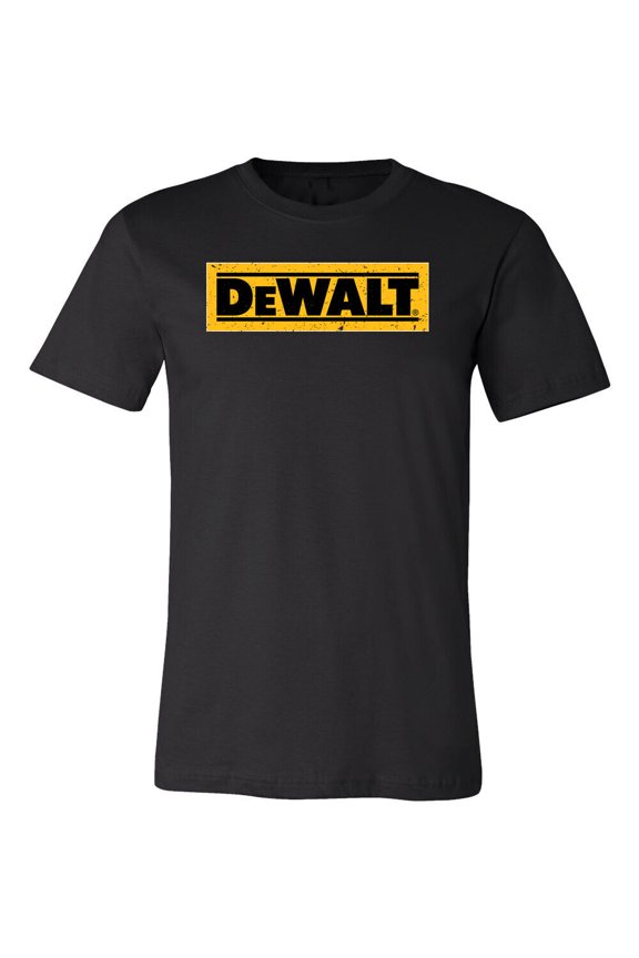 Dewalt Tools Distressed Black Logo shirt 6 Sizes S-5XL! Fast Ship!