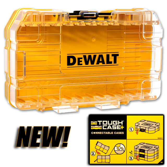 Dewalt Tough Case+ Heavy Duty Clear Top/Black Bottom screw/drill Bit