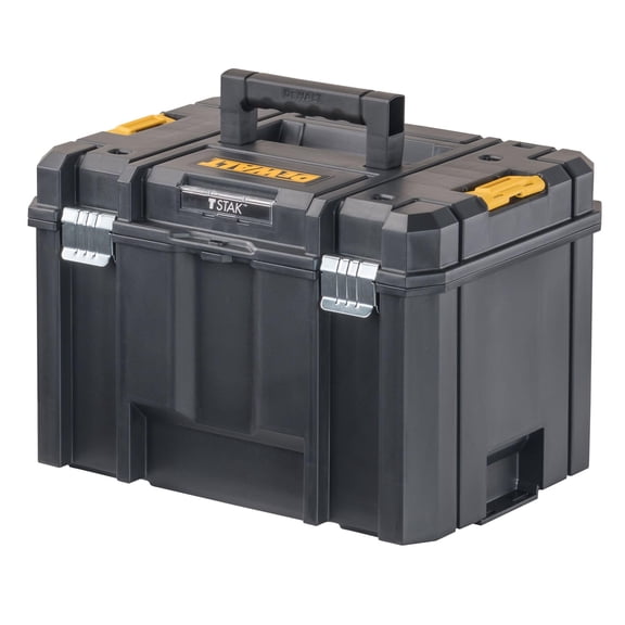 Dewalt Tstak Tool Box Extra Large Design Removable Tray For Easy Access To Tools Water And Debris Resistant (dwst17806)