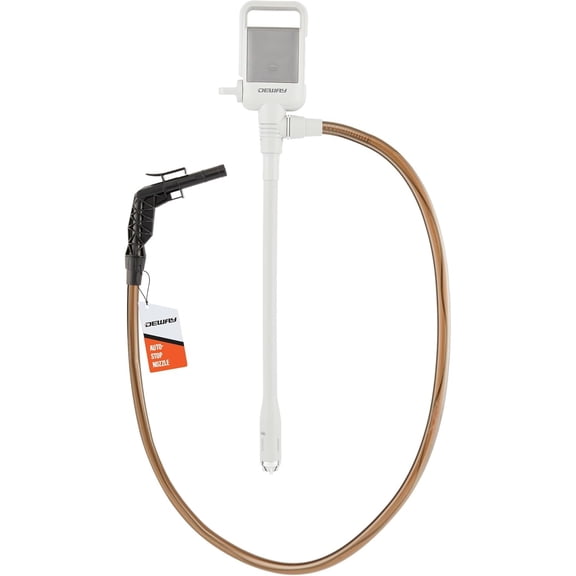 Deway Battery Fuel Transfer Pump 2.5 GPM Auto Stop Electric Portable Gas Diesel Pump with PVC Hose