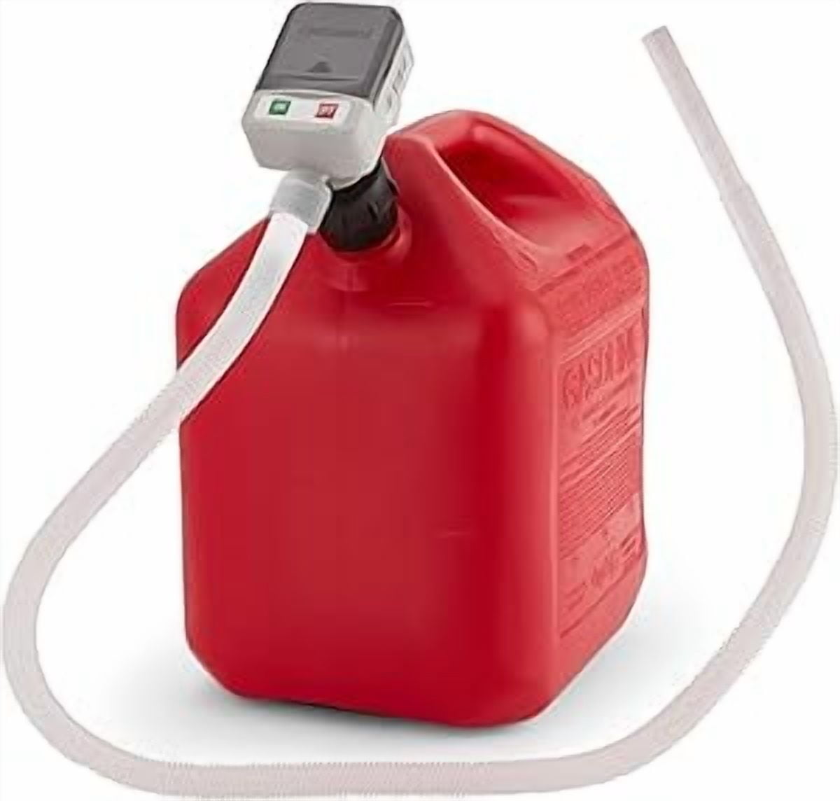 Deway Fuel Transfer Pump, Battery Powered, 51" Hose with 2.4GPM Basic Clip-On Nozzle & 3 Adapters
