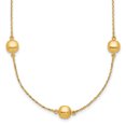 thumbnail image 1 of DewberryDiamonds 14K Yellow gold Polished Beads 5-Station 16 inch Necklace Plus 2 inch Extender (Weight : 2.8 g, Length : 16 in, Width : 6.25 mm), 1 of 6
