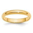 thumbnail image 1 of DewberryDiamonds 14k Yellow Gold 3mm Lightweight Half Round Wedding Band Size 10 (Weight : 2.32 gm, Width : 3 mm), 1 of 5