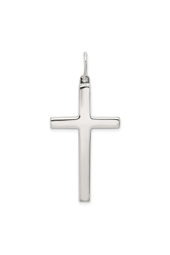 Sterling Silver Latin Cross Pendant (Weight : 5.05 gm, Length : 40mm, Width : 21 mm)