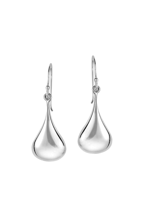 Dewdrop Dangle Earrings in 925 Sterling Silver | Everyday Chic Teardrop Jewelry for Women | Lightweight Elegant Gift