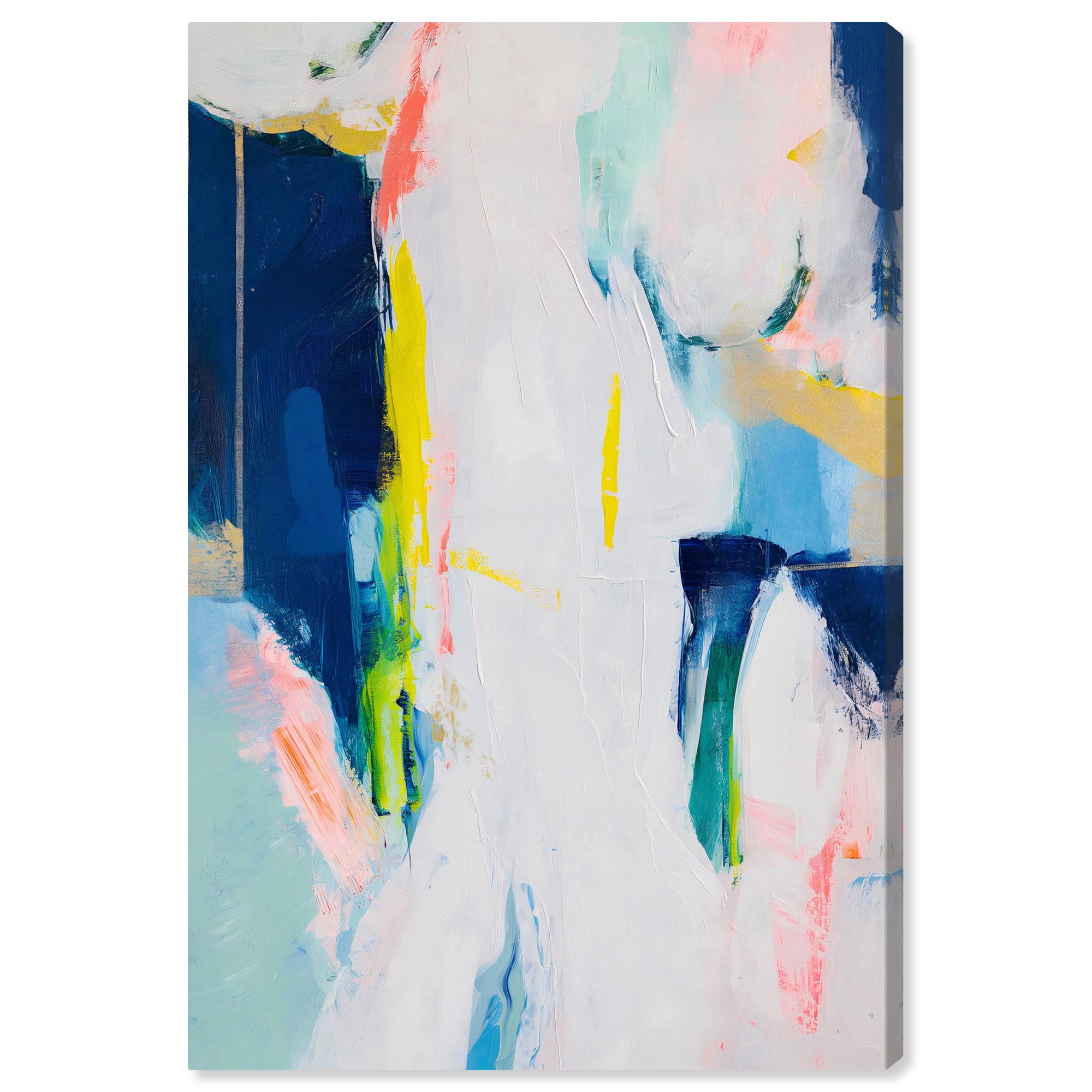 Dewdrop Harmony 15" x 10" Wrapped Canvas Abstract Art