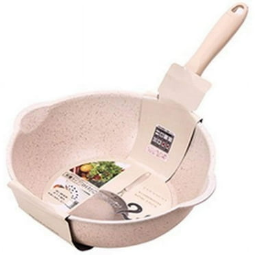 Dewedrt Non-Stick Pans Deep Nougat Pot Big Mouth Wok Pan, 20 cm
