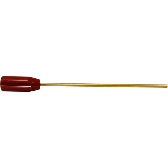 Dewey 1-Piece Rifle, Pistol Chamber Cleaning Rod 1/4" Diameter 9-1/2" Brass 8-32 Threads