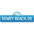 thumbnail image 1 of Dewey DE Delaware Beach Street Sign | Indoor/Outdoor | Surfer Ocean Lover Décor For Beach House Garages Living Rooms Bedroom | Signmission Personalized Gift, 1 of 5