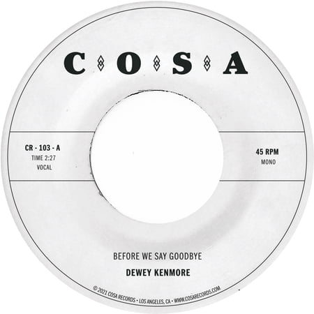 Dewey Kenmore - Before We Say Goodbye - Music & Performance - Vinyl
