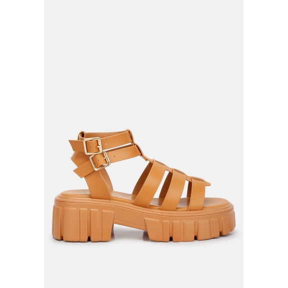 Dewey Recycled Faux Leather Gladiators