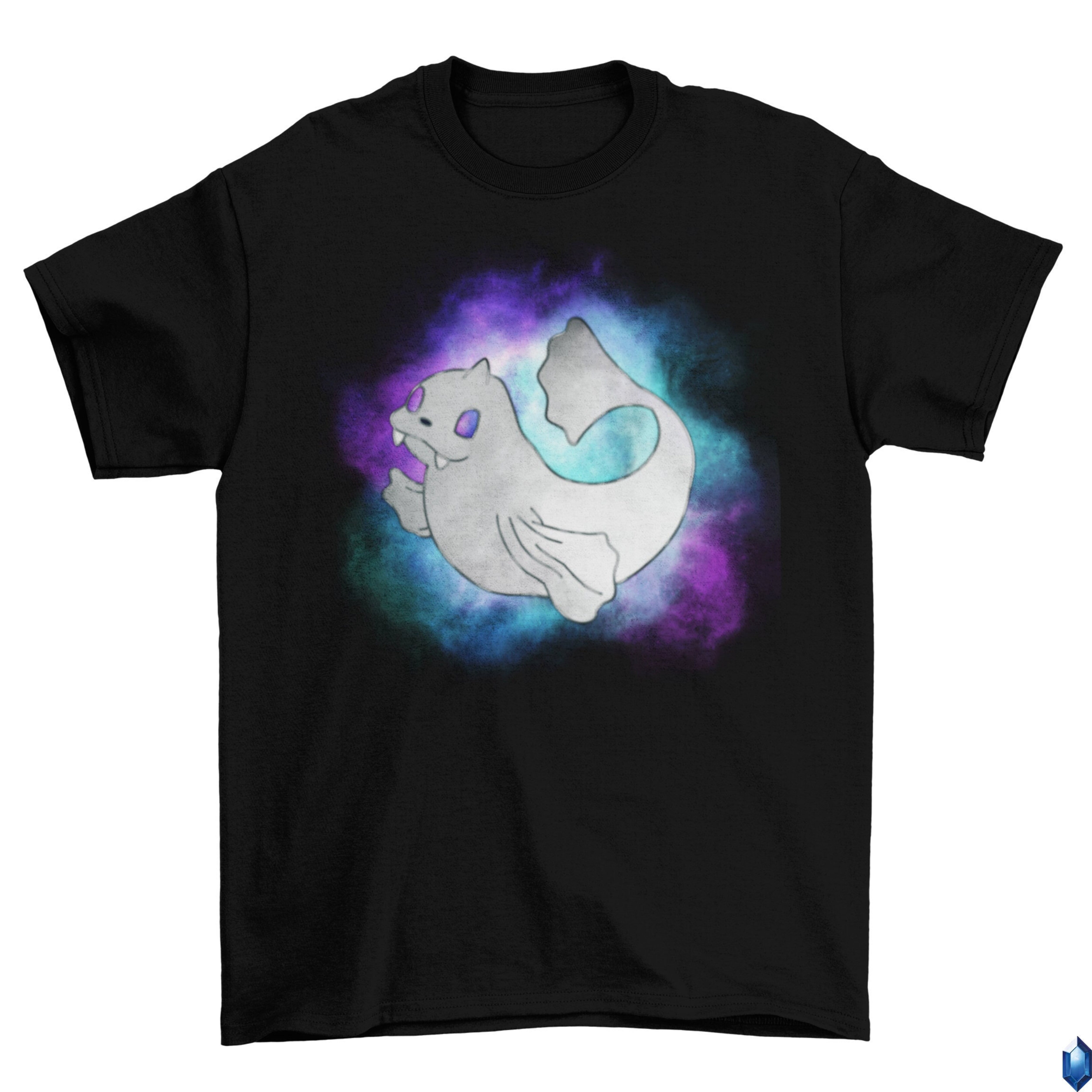 Dewgong Galaxy Background T-Shirt Unisex Cotton TV Sizes Video Game ...