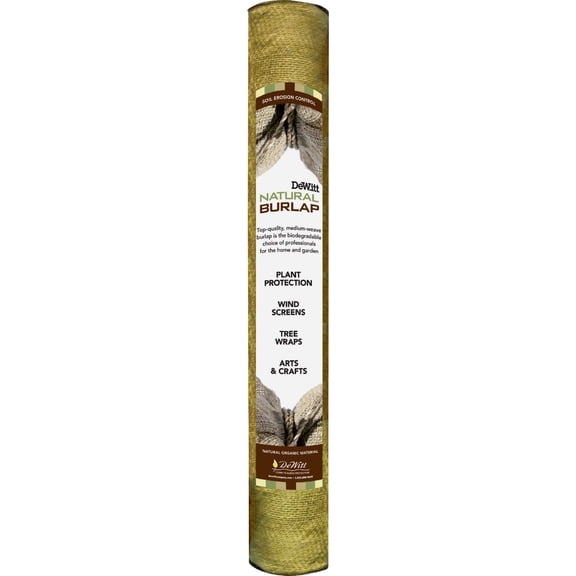 DeWitt Natural Burlap Fabric - Jute Material - 3-Foot by 24-Foot
