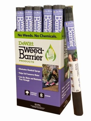 Dewitt DWB10350 Weed Barrier Weed Control Landscape Fabric, 3 x 50 Ft. - Quantity 28