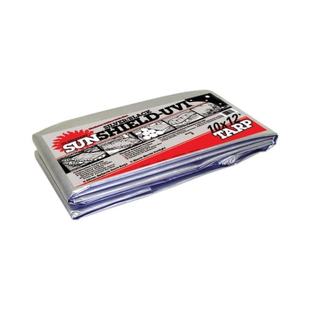 Dewitt Polytuf 12 ft. x 10 ft. Heavy Duty Fabric Tarp Black/Silver