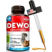 Dewormer for Dogs & Cats - Made in USA - Effective Against Tapeworms Hookworms Roundworms Whipworms - Natural Worm Treatment for Kitten & Puppy - Made in USA