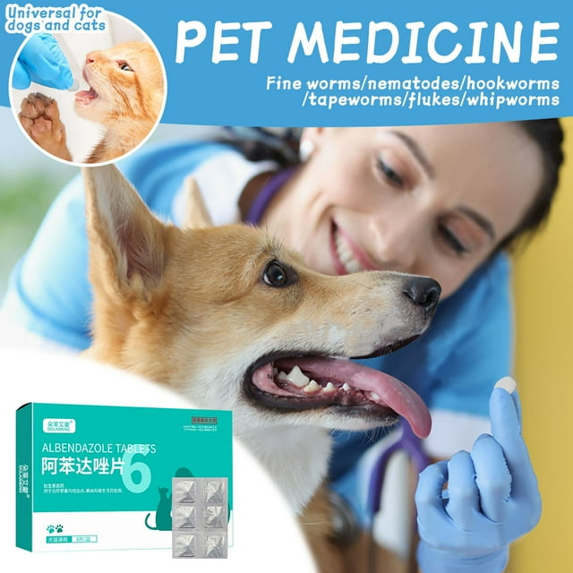 Dewormer for Dogs, Dewormer for Cats, Dewormer Tablets Treats for