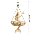 thumbnail image 1 of Dewshine Resin Hanging Planter with Ornament, Fairy Garden Hanging Flower Pot for Outdoor Balcony Patio Indoor Display Decor, 1 of 5
