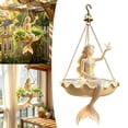 thumbnail image 1 of Dewshine Resin Hanging Planter with Ornament, Fairy Garden Hanging Flower Pot for Outdoor Balcony Patio Indoor Display Decor, 1 of 5