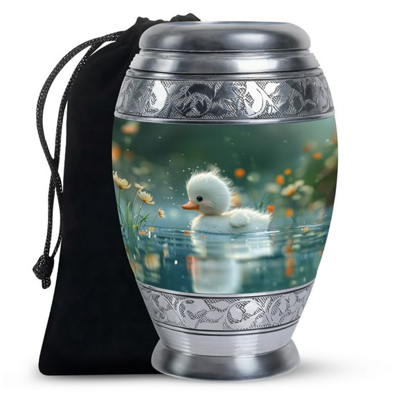Dewy Dawn Duckling Urns For Human Ashes, Cremation Urns For Women And Men Ashes, Urns For Human Ashes Adult Male, Memorial Urns For Mom Ashes, Cremation Urns, Bird Urns, Urns For Burial(Size -10inch)