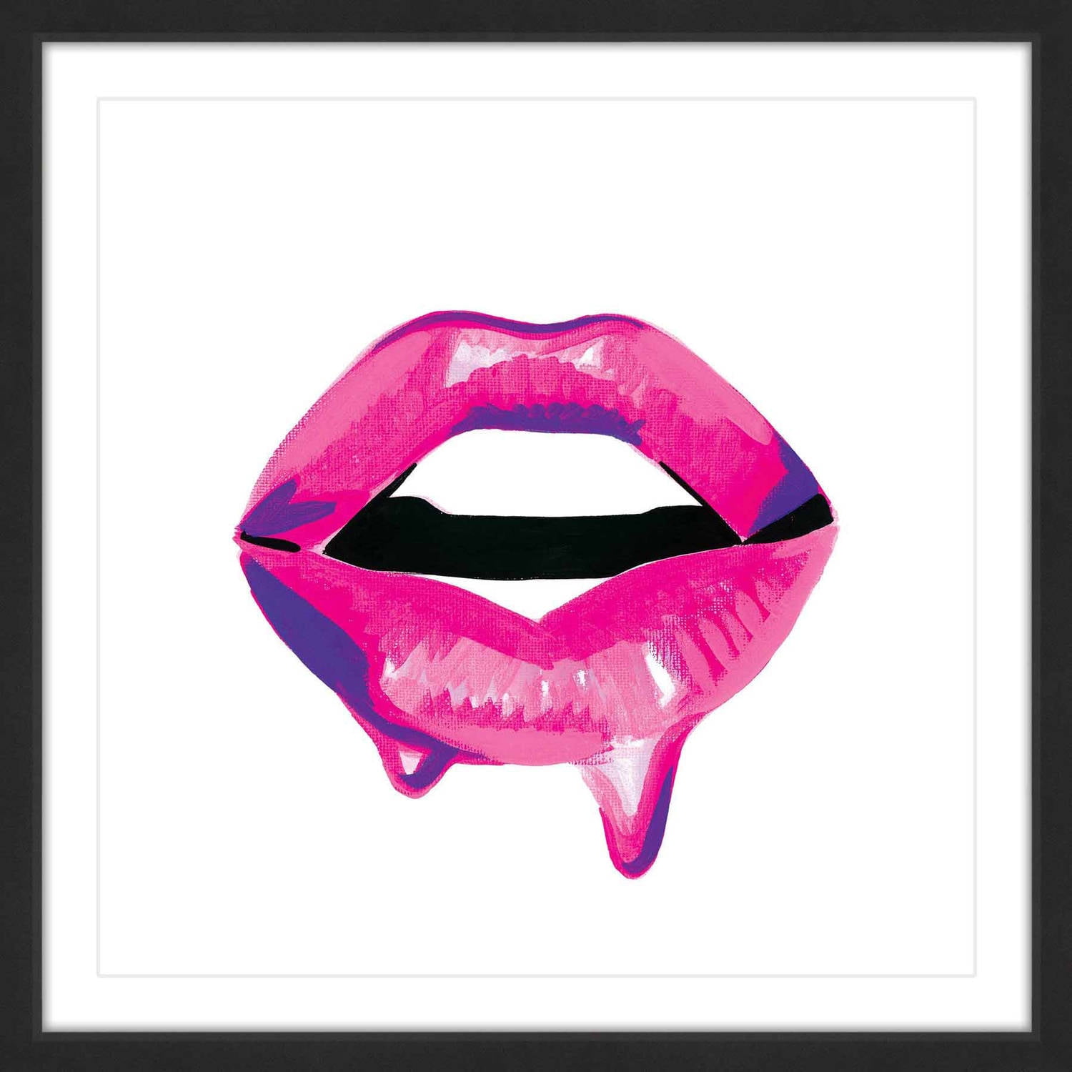 "Dewy Mouth" Framed Painting Print