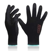 Dex Fit NR450 Black Work Glove Nitrile Rubber Coated, Warm Fleece, Small - 3 Pairs