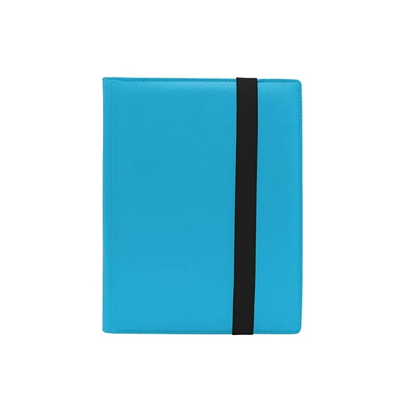 Dex Protection Noir Binder 9 Pocket Card Portfolio - Holds 360 Cards - Blue