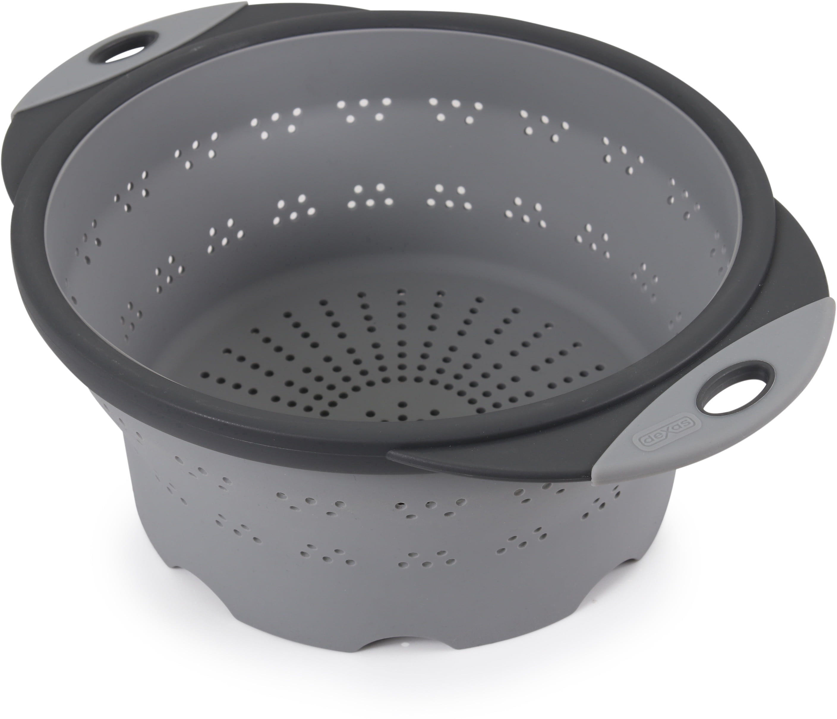 Dexas, Collapsible Silicone Colander, 10 inch, Gray - Walmart.com